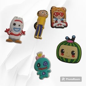 Lot of 6 Croc Shoe Decorations/ Charm- NEW